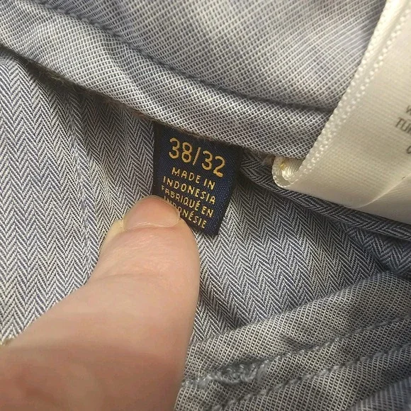 Polo Ralph Lauren Pants Mens 38/32 Brown Corduroy Chino Classic Fit Stretch Logo - Picture 8 of 10